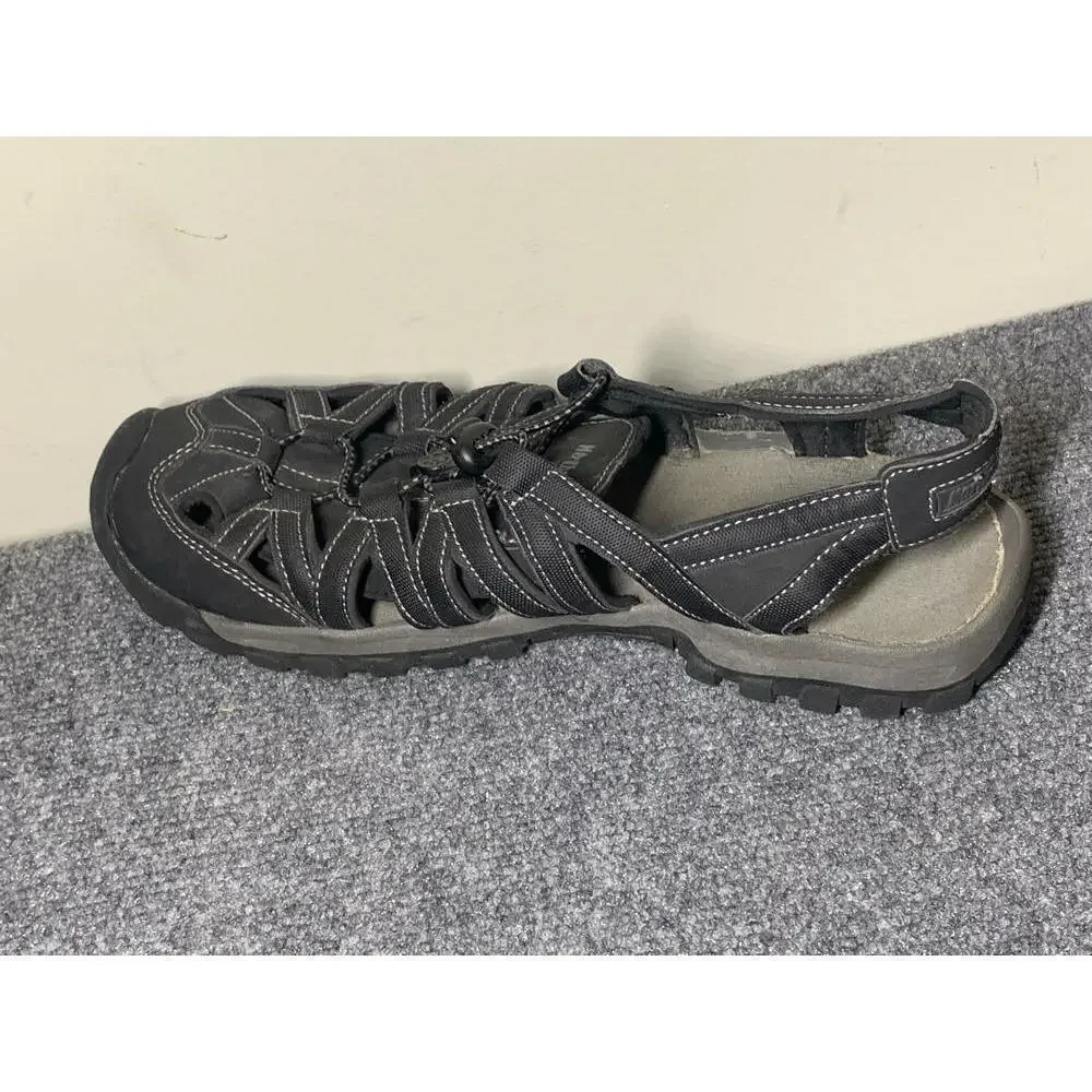 Northside mens sports/athletic sandal, black with gray and white trim, size 11 - Picture 7 of 8